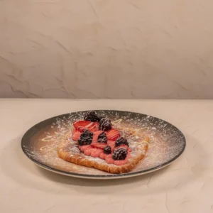 Frambuaz Kremalı Flat Kruvasan